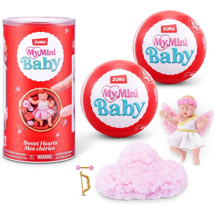 Papusa Mini Baby Sweet Hearts ZURU - Set Surpriza cu Accesorii