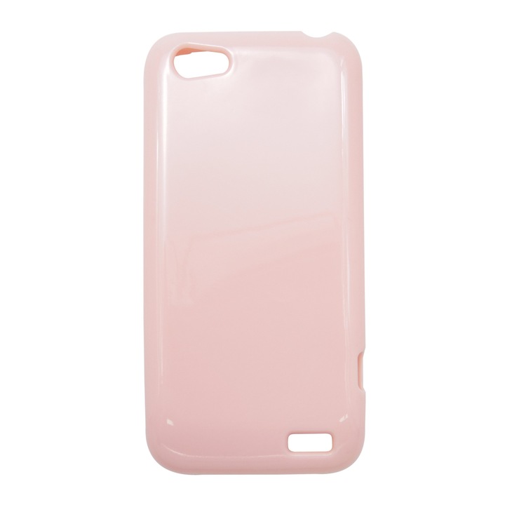 Husa silicon roz deschis pentru HTC One V