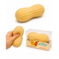 Peanut Squishy Crunchy, Forma Arahide, 10.5 cm, Jucarie Senzoriala Antistres