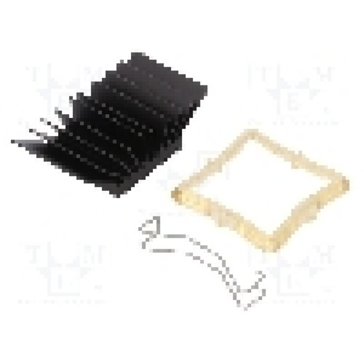 Radiator extrudat, aluminiu, 29mm x 29mm, neagra, Advanced Thermal Solutions - ATS-51290K-C1-R0
