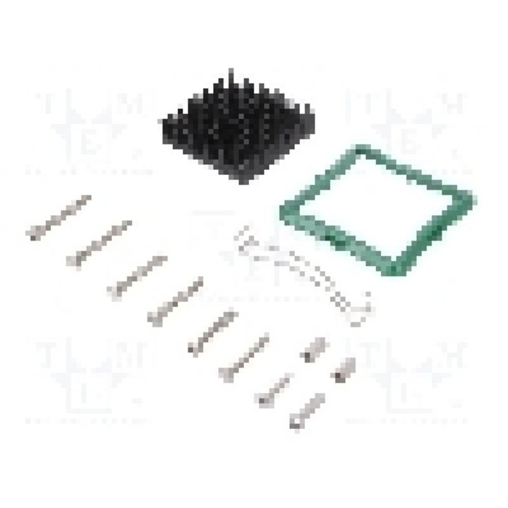 Radiator extrudat, aluminiu, 40mm x 40mm, neagra, Advanced Thermal Solutions - ATS-61400D-C1-R0