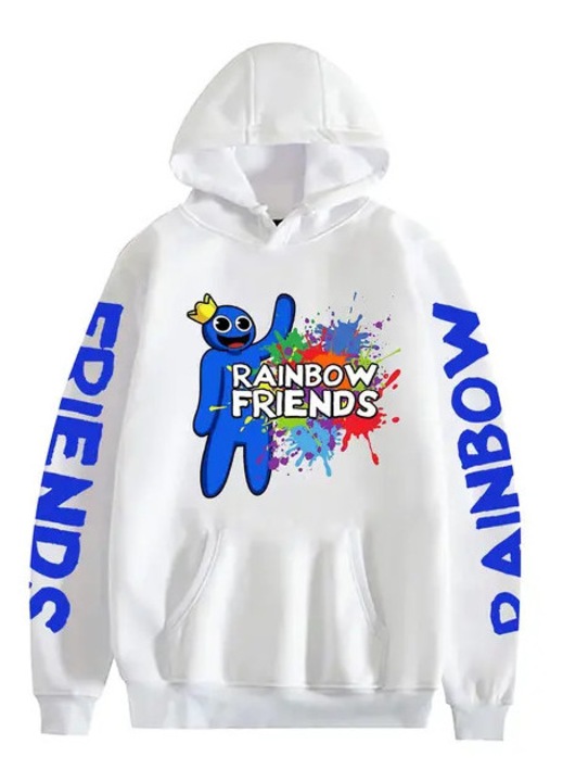 Hanorac Rainbow Friends alb, 3XL INTL