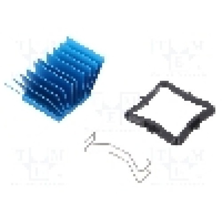 Radiator extrudat, aluminiu, 25mm x 25mm, albastru, Advanced Thermal Solutions - ATS-50250P-C1-R0