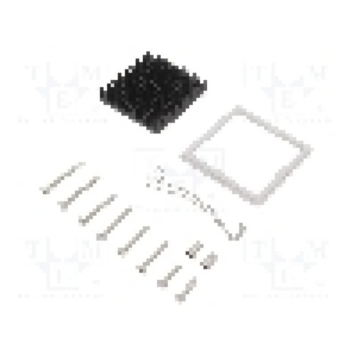 Radiator extrudat, aluminiu, 42mm x 42mm, neagra, Advanced Thermal Solutions - ATS-61425D-C1-R0