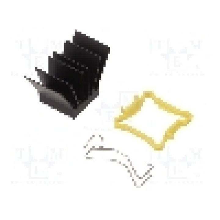 Radiator extrudat, aluminiu, 17mm x 17mm, negru, Advanced Thermal Solutions - ATS-51170R-C1-R0