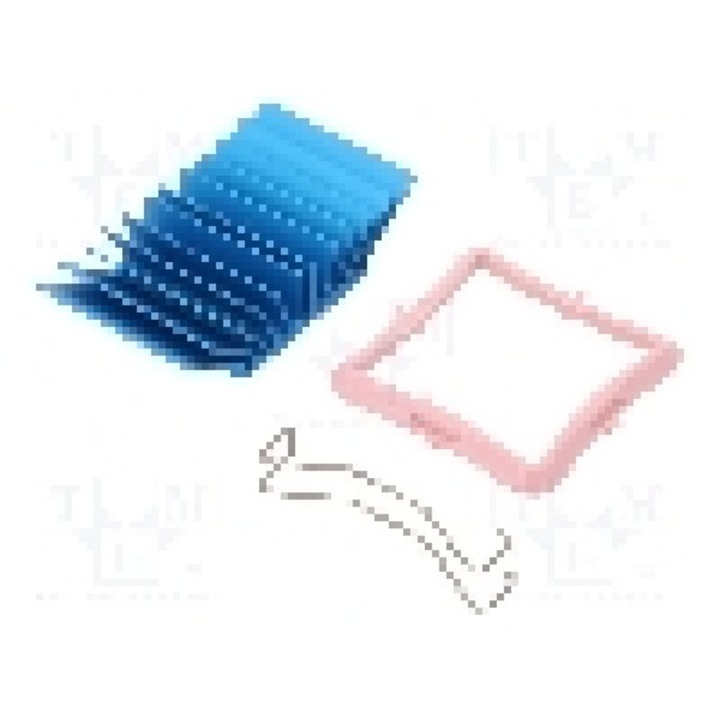 Radiator extrudat, aluminiu, 33mm x 33mm, albastru, Advanced Thermal Solutions - ATS-50330G-C1-R0