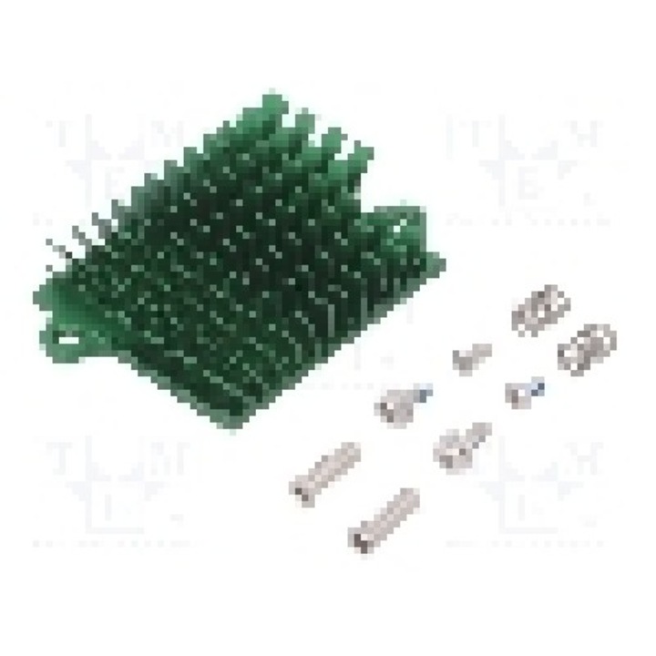 Radiator extrudat, aluminiu, 41mm x 45mm, verde, Advanced Thermal Solutions - ATS-1041-C3-R0