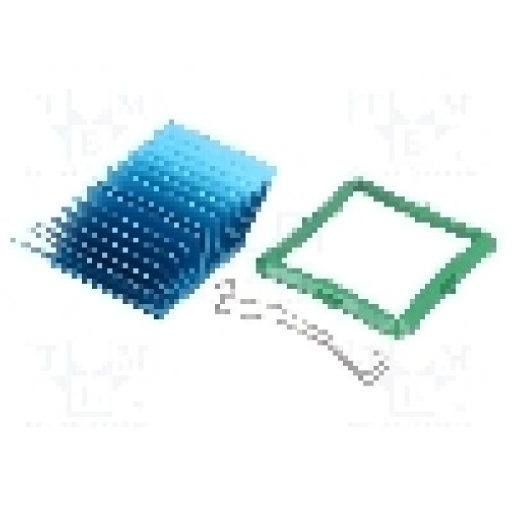 Radiator extrudat, aluminiu, 40mm x 40mm, albastru, Advanced Thermal Solutions - ATS-50400P-C1-R0