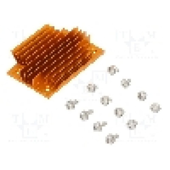 Radiator extrudat, aluminiu, 58mm x 37mm, auriu, Advanced Thermal Solutions - ATS-1099-C1-R0