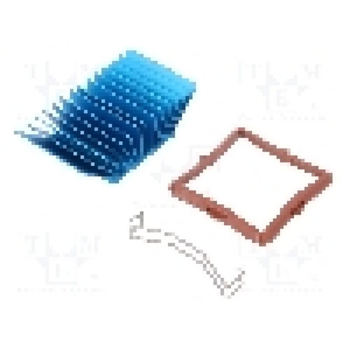Radiator extrudat, aluminiu, 37.5mm x 37.5mm, albastru, Advanced Thermal Solutions - ATS-50375P-C1-R0