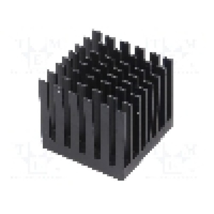 Radiator extrudat, aluminiu, 27mm x 27mm, negru, Advanced Thermal Solutions - ATS-55270W-C1-R0