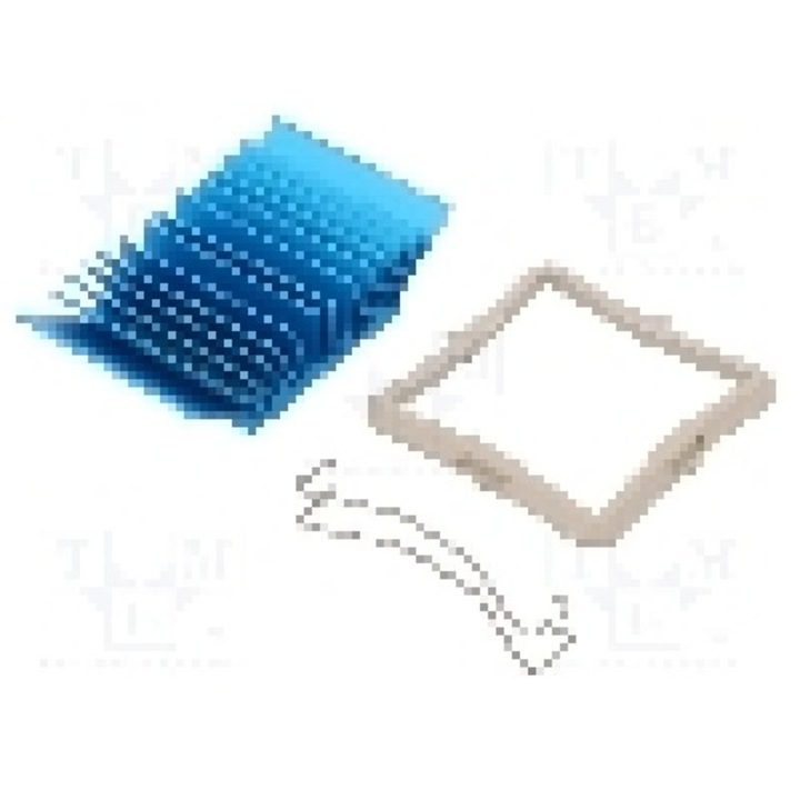Radiator extrudat, aluminiu, 35mm x 35mm, albastru, Advanced Thermal Solutions - ATS-50350G-C1-R0
