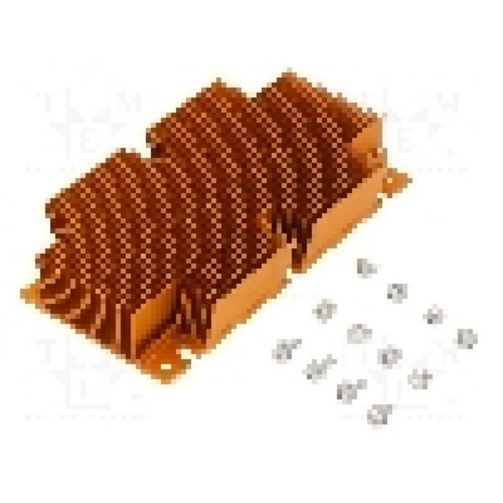 Radiator extrudat, aluminiu, 117mm x 61mm, auriu, Advanced Thermal Solutions - ATS-1111-C1-R0