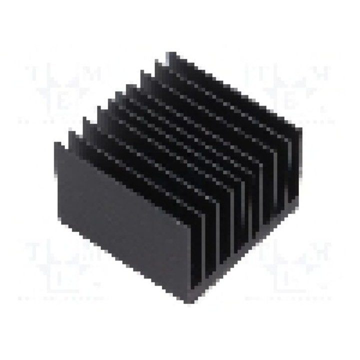 Radiator extrudat, aluminiu, 37.5mm x 37.5mm, negru, Advanced Thermal Solutions - ATS-54375W-C1-R0