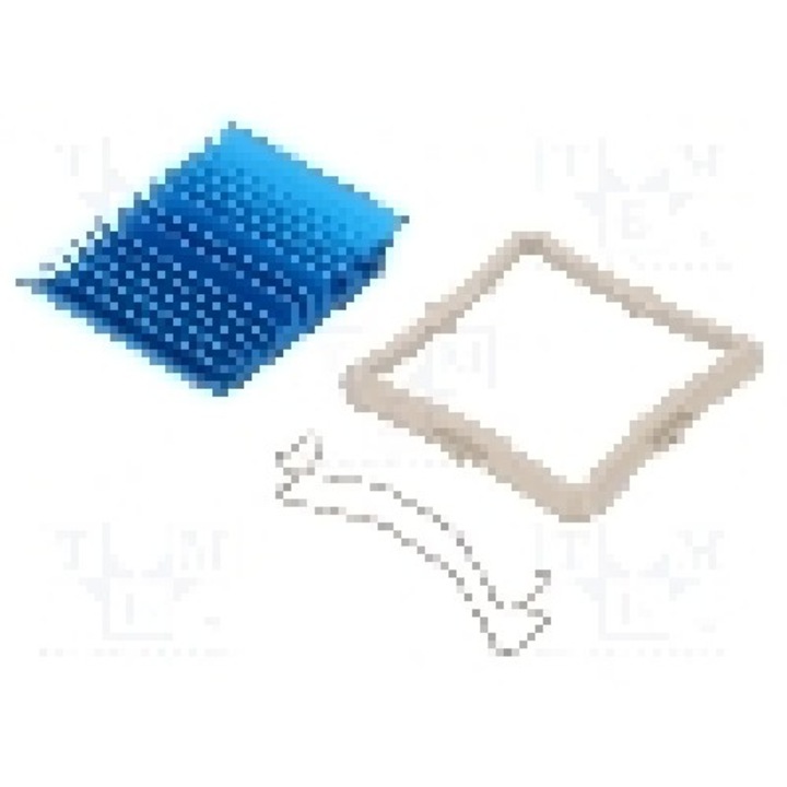 Radiator extrudat, aluminiu, 35mm x 35mm, albastru, Advanced Thermal Solutions - ATS-50350B-C1-R0