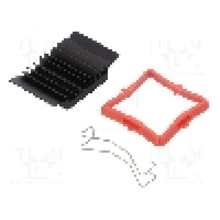 Radiator extrudat, aluminiu, 27mm x 27mm, neagra, Advanced Thermal Solutions - ATS-51270D-C1-R0
