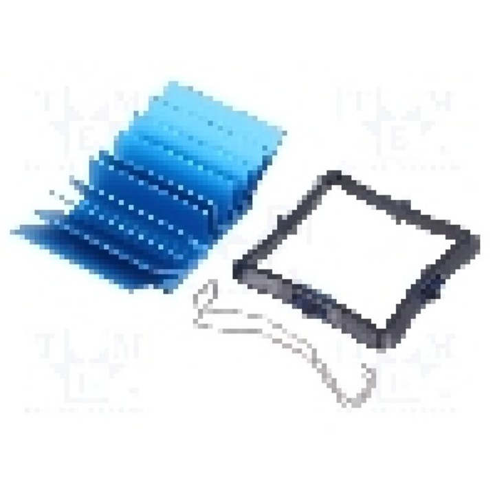 Radiator extrudat, aluminiu, 31mm x 31mm, albastru, Advanced Thermal Solutions - ATS-50310G-C1-R0