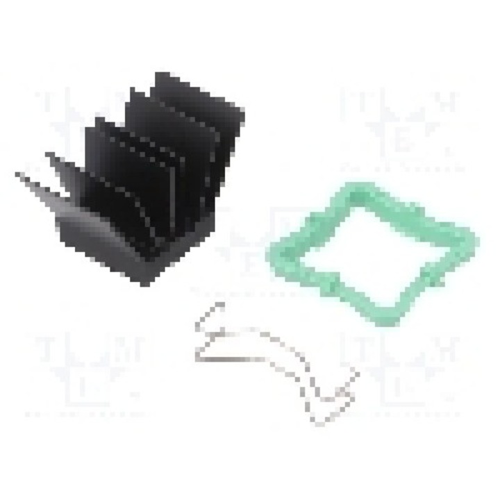 Radiator extrudat, aluminiu, 19mm x 19mm, negru, Advanced Thermal Solutions - ATS-51190R-C1-R0