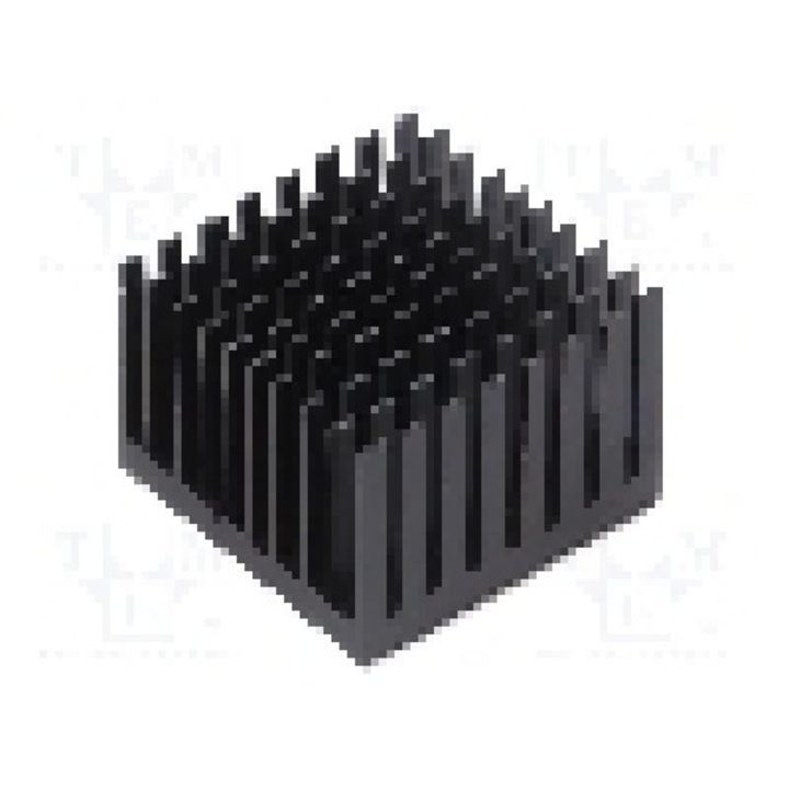 Radiator extrudat, aluminiu, 35mm x 35mm, negru, Advanced Thermal Solutions - ATS-55350W-C1-R0