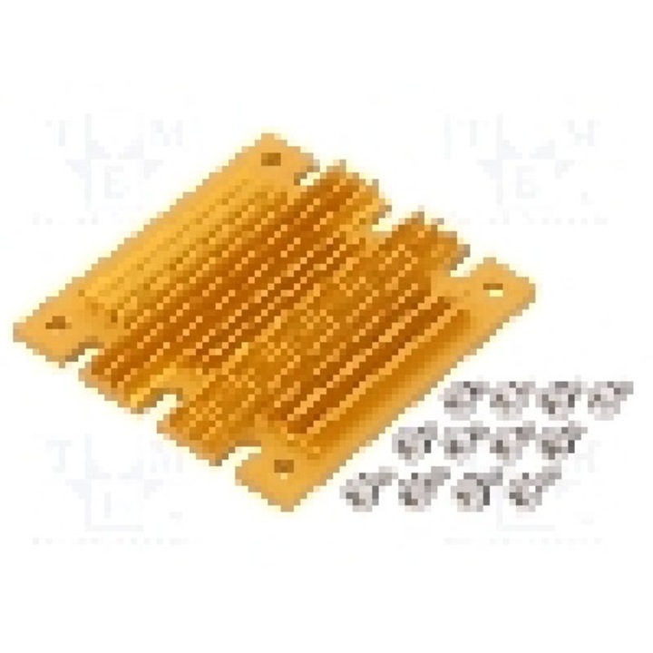 Radiator extrudat, aluminiu, 61mm x 58mm, auriu, Advanced Thermal Solutions - ATS-1103-C1-R0
