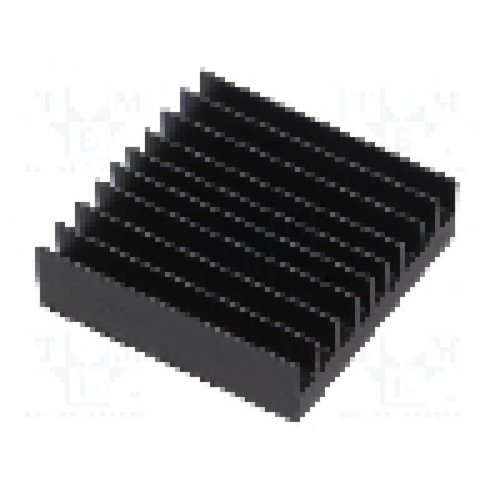 Radiator extrudat, aluminiu, 35mm x 33mm, negru, Advanced Thermal Solutions - ATS-54350D-C1-R0