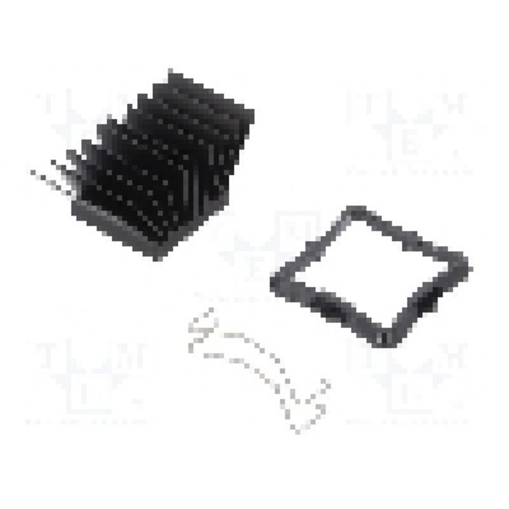 Radiator extrudat, aluminiu, 25mm x 25mm, neagra, Advanced Thermal Solutions - ATS-51250R-C1-R0