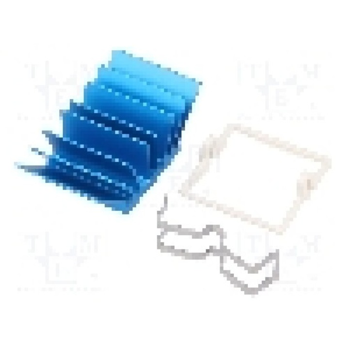 Radiator extrudat, aluminiu, 21mm x 21mm, albastra, Advanced Thermal Solutions - ATS-X50210G-C1-R0
