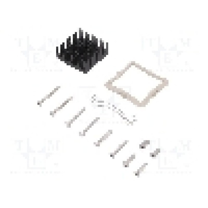 Radiator extrudat, aluminiu, 35mm x 35mm, neagra, Advanced Thermal Solutions - ATS-61350K-C1-R0