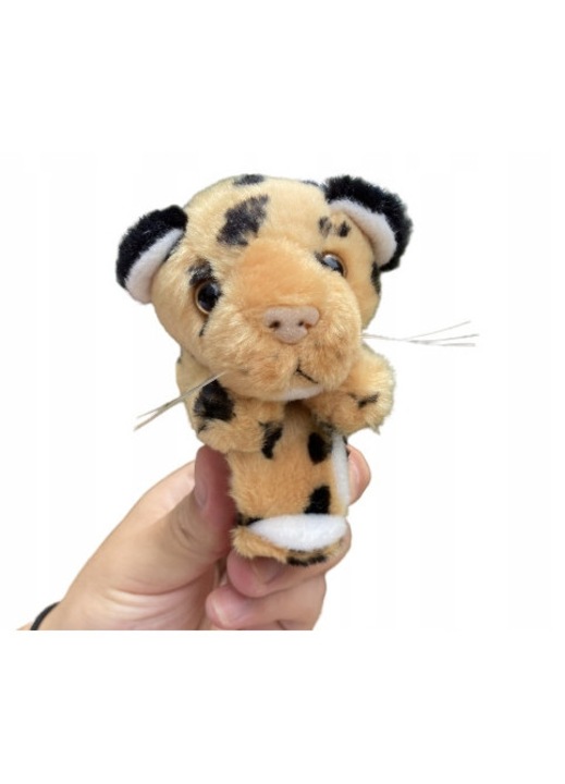 Bratara pentru copii din plus, model leopard KSR-ECCKSYYK55, bej cu pete negre, 20 cm