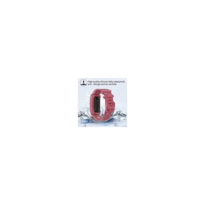 Brazaleta pentru tracker/smartband din silicon, reglabil, roz