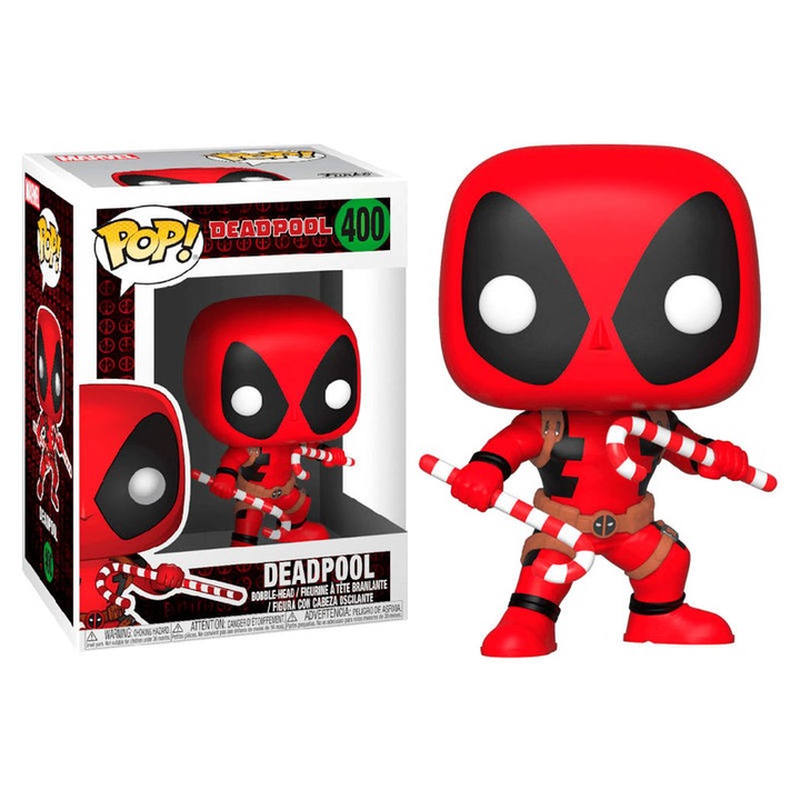 POP фигура Marvel Holiday Deadpool с бонбонени бастунчета
