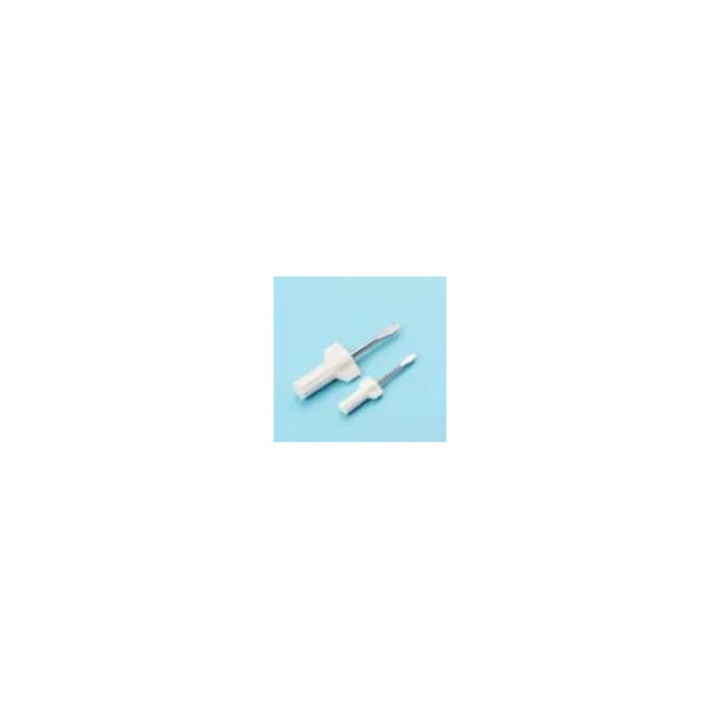 Set de surubelnite pentru masina de cusut K0544-260818-4886-FDC, 4 piese, cap plat mini, alb