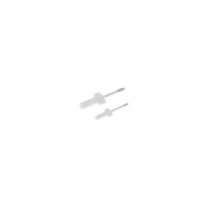 Set de surubelnite pentru masina de cusut K0544-260818-5130-FDC, 2 piese (mare + mic), otel, compatibil Singer/Butterfly, alb