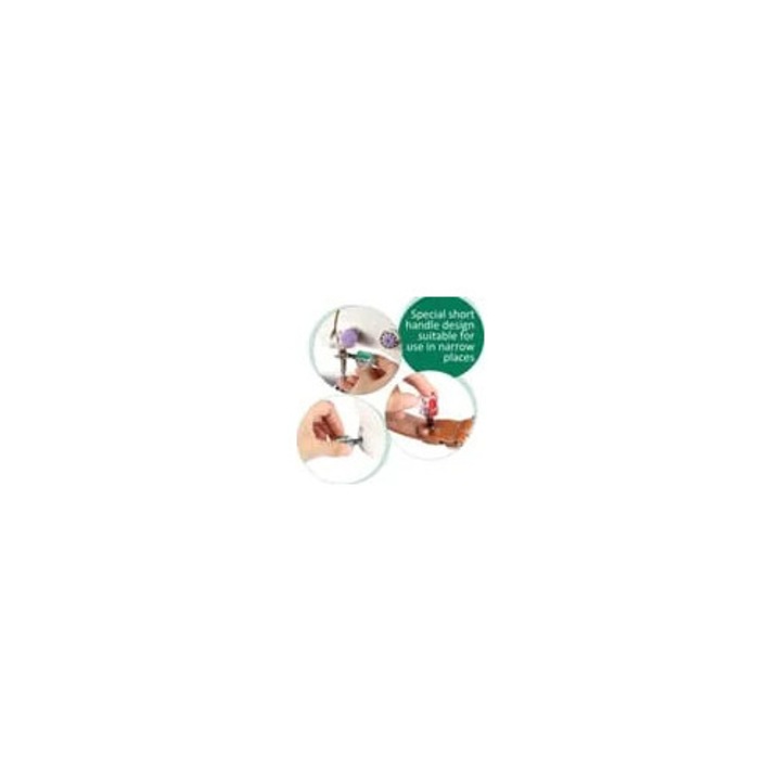 Set de 2 surubelnite scurte Phillips si plat, husa de depozitare, design compact de buzunar, K0544-260818-5231-FDC