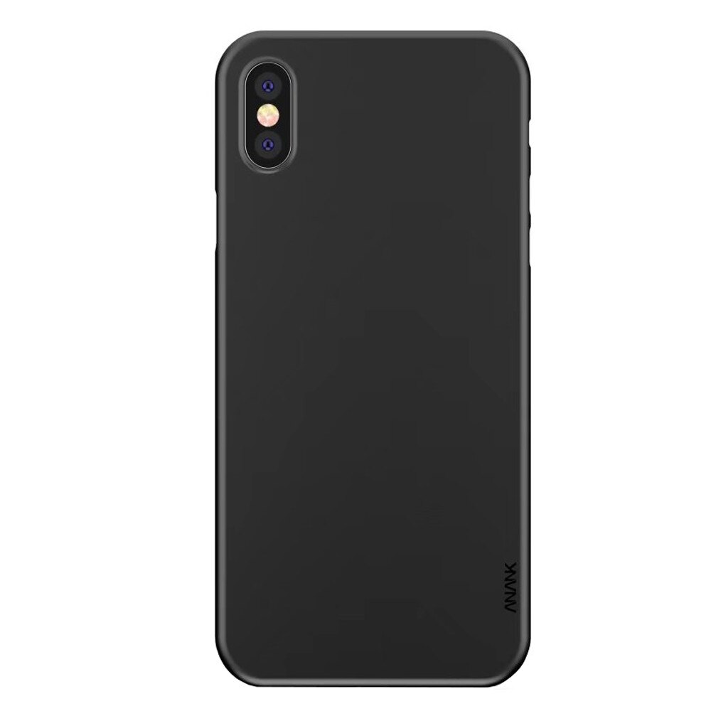 Husa de protectie spate, ultrasubtire, Anank, pentru iPhone X, negru