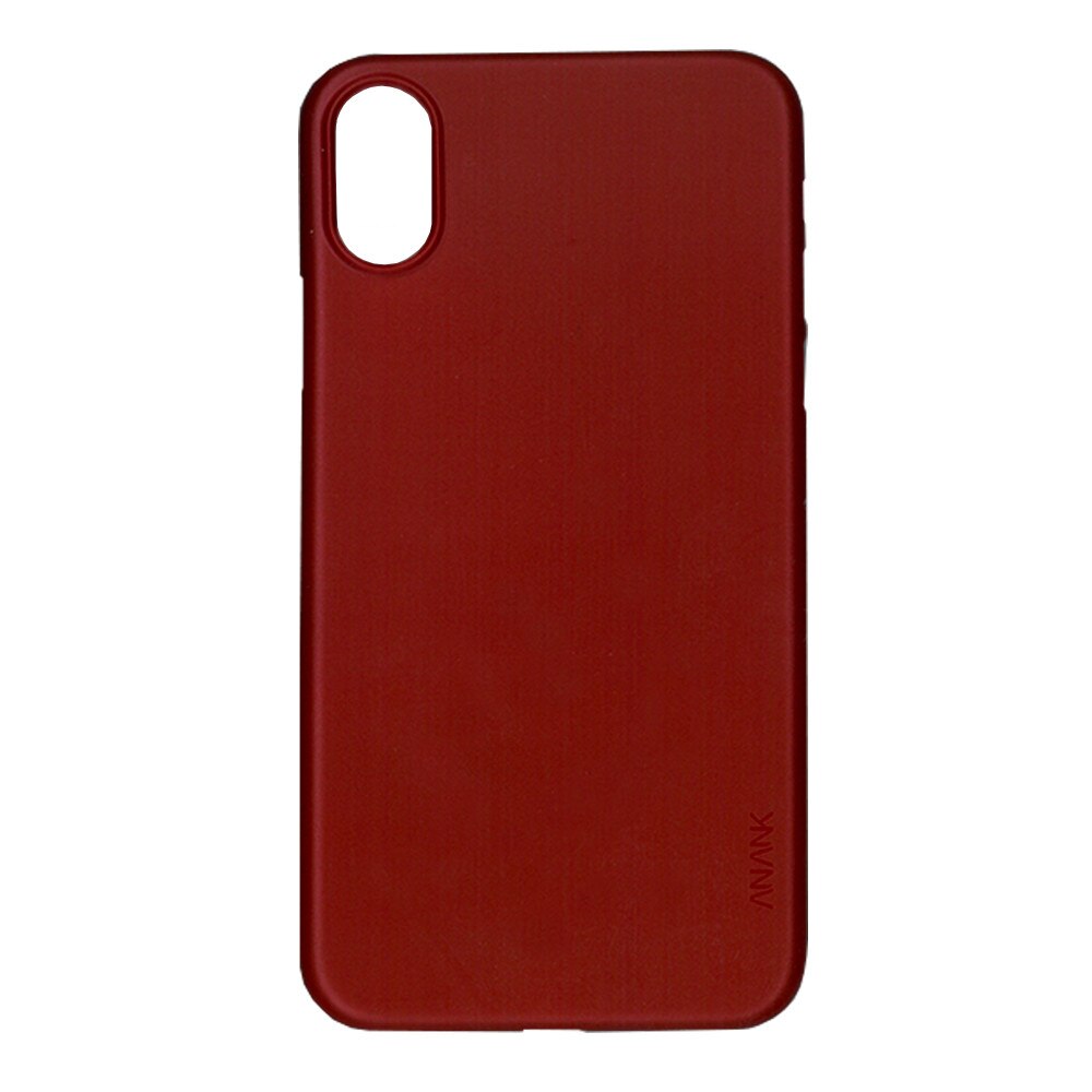 Husa de protectie spate, ultrasubtire, Anank, pentru iPhone X, rosu