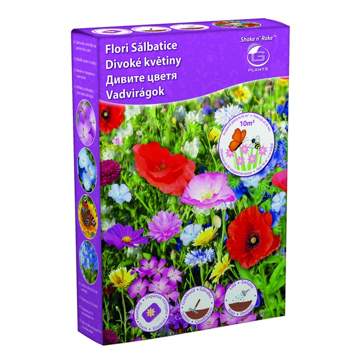 Amestec de seminte Shake'n'Rake Flori salbatice, cutie 250gr