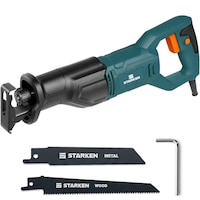 Fierastrau Sabie STARKEN®, Model SFX-671, Motor 710 W din Cupru, Turatie Variabila 0-2800 SPM, Cursa 20 mm, Adancime Taiere Lemn 115 mm, Taiere Otel 5 mm, Picior Pivotant, Functie Lock-On, Schimbare Lama Fara Scule, Maner Soft Grip