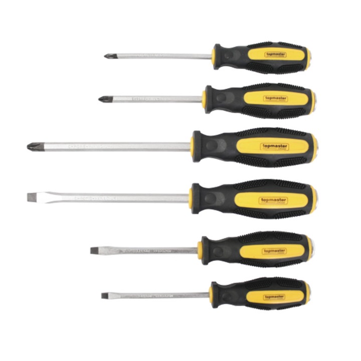 Topmaster 225102 6 db-os Csavarhúzó Készlet S2 CR-V