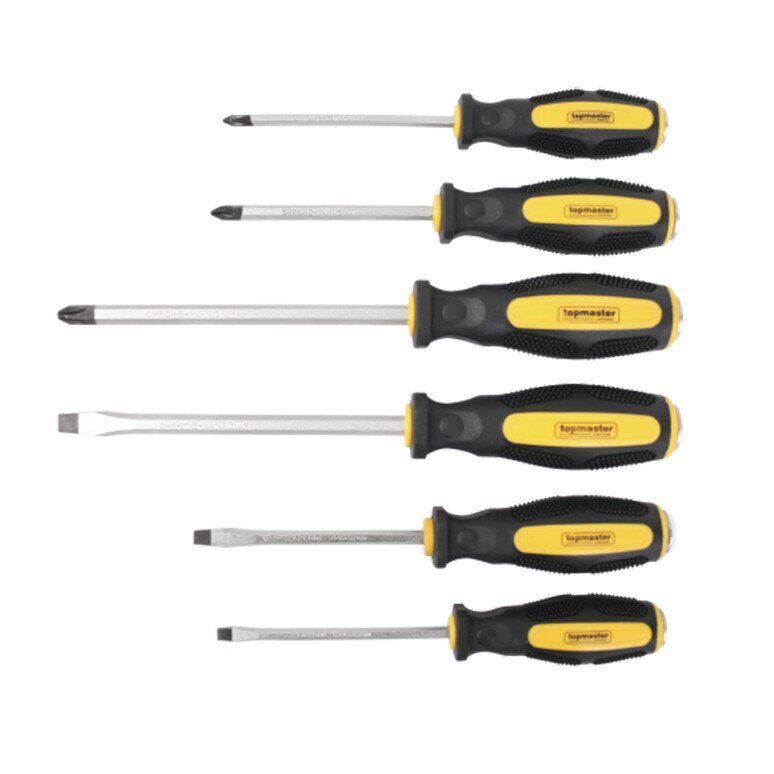 Set surubelnite drepte si cruce Topmaster Pro 6 piese Cr-V