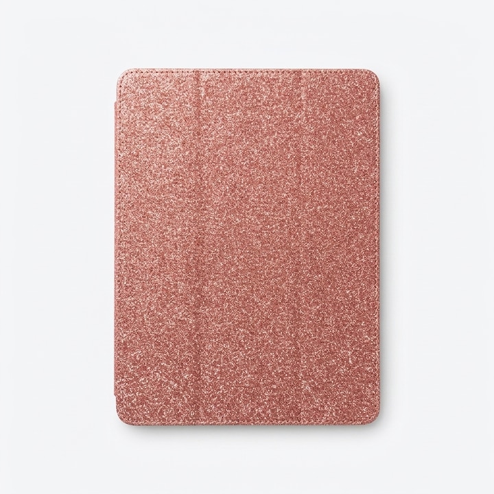 Husa tip carte pentru iPad Air 3 10.5" / Pro 10.5", sclipici, roz