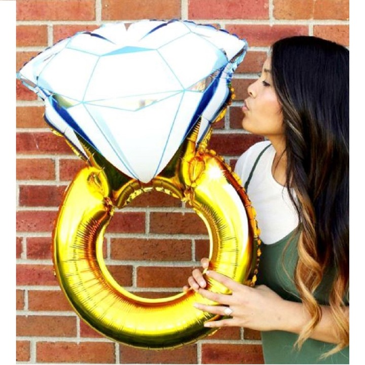 Балон LRTM, с формата на пръстен, 80см, Жълт