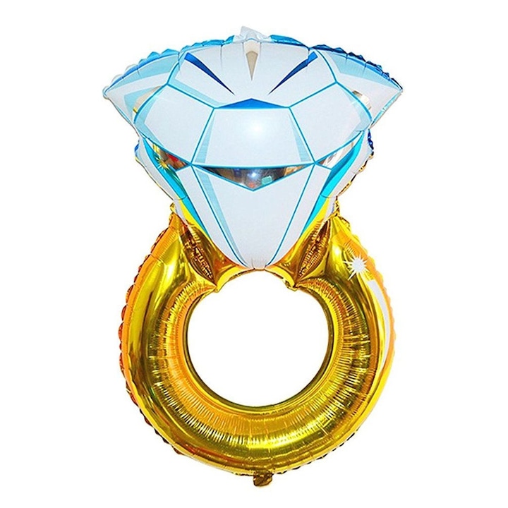 Балон LRTM, с формата на пръстен, 80см, Жълт