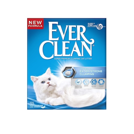 Nisip litiera Ever Clean Extra Strong, Clumping Fara Parfum, 10L