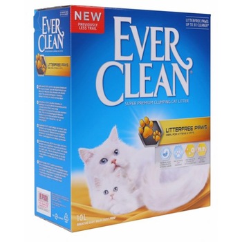 Nisip litiera Ever Clean, Litterfree Paws pentru Pisici cu Blana Lunga, 10L Nisip litiera Ever Clean, Litterfree Paws pentru Pisici cu Blana Lunga, 10L