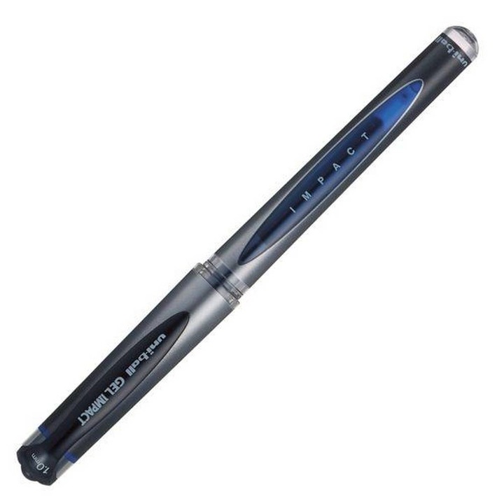 Pix cu gel, Uni, 0.6mm, Albastru