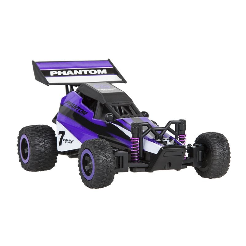 Masina Electrica KlaussTech cu Telecomanda, Viteza maxima de 20 km/h, Tractiune spate, Suspensii independente, Caroserie din PVC, Acumulator 100 mAh, Alb&Mov