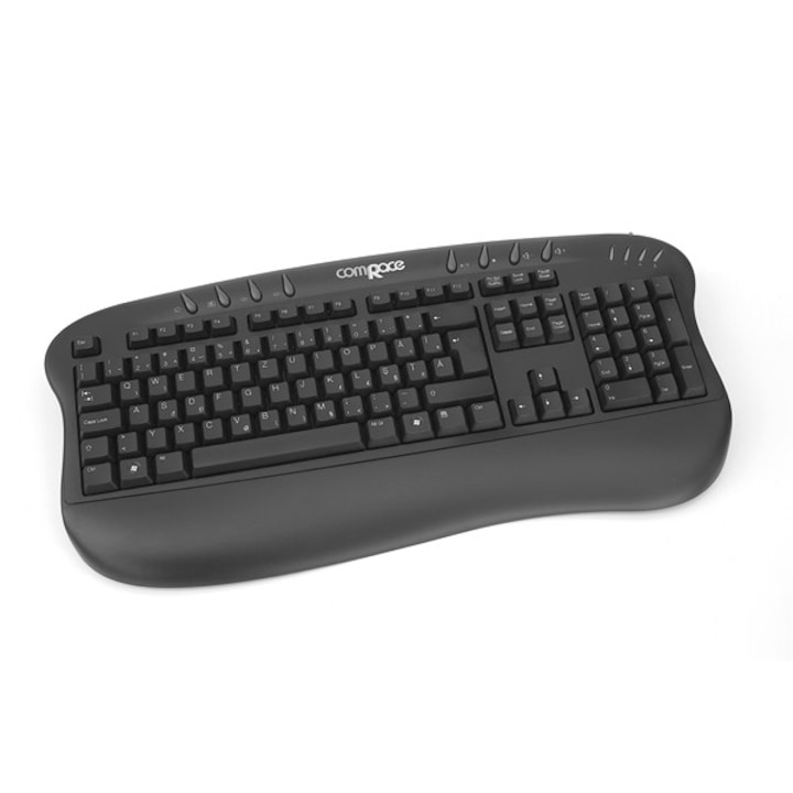 Tastatura Comrace 5213, caractere romanesti, PS2, neagra