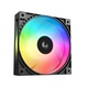Ventilátor DeepCool FD12 ARGB V2, 120mm, 500-1900 RPM, 56.31 cfm Fekete