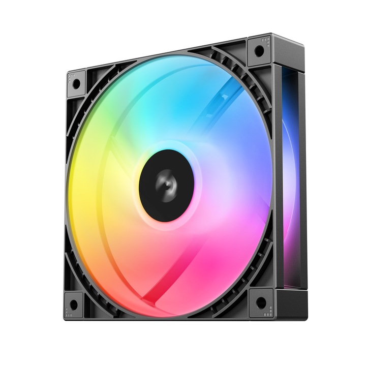 Ventilátor DeepCool FD12R ARGB V2, 120mm, 500-1700 RPM, 50.56 cfm Fekete
